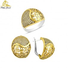 Gümüş Taşlı Set